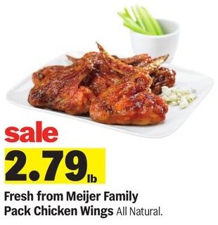 Fresh from Meijer Family Pack Chicken Wings