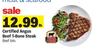 Certified Angus Beef T-Bone Steak