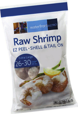 Fresh Atlantic Salmon 6 oz. Portion, Sold by the ea., Waterfront Bistro 26-30 Ct. Raw Shrimp EZ Peel or Waterfront Bistro 61-70 Ct. Cooked Shrimp Peeled and Deveined, Sold by the lb.