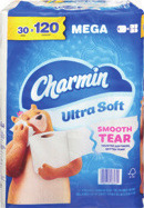 Charmin Bath Tissue 30 ct. Mega Roll or Bounty Paper Towels 12 ct. Triple Roll
