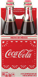 Coke de Mexico 4 pk., 355 ml. or Topo Chico Sabores 8 pk., 12 oz.