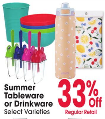 Summer Tableware or Drinkware