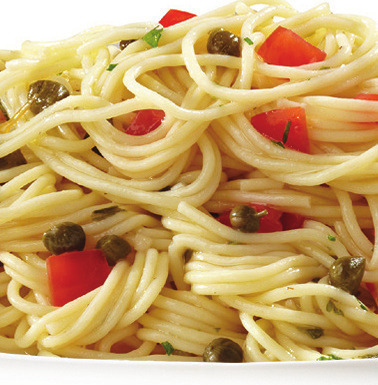 Lemon Capellini Salad with Arugula