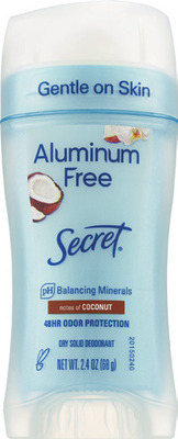 ALL Secret deodorant or dry sprays