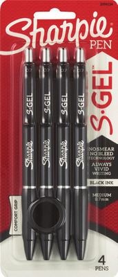 ALL Sharpie S-GEL pens, Expo dry erase markers or Papermate pens 4 ct.