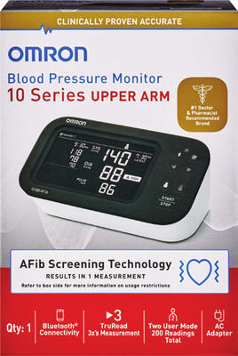 Omron 10 Series, Evolv upper arm blood pressure monitors or connected body scale.††