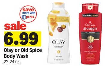 Olay or Old Spice Body Wash
