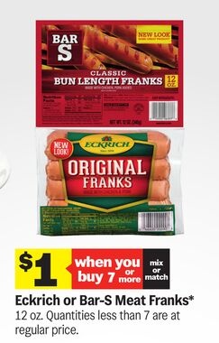 Eckrich or Bar-S Meat Franks®