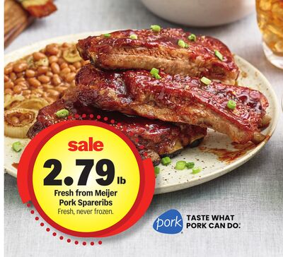 Fresh from Meijer Pork Spareribs