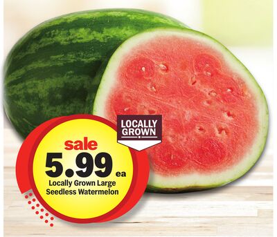 Locally Grown Large Seedless Watermelon
