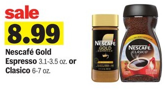 Nescafé Gold Espresso or Clasico