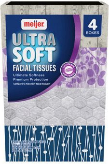 Meijer 4 Pk. Facial Tissue