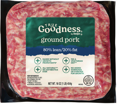 True Goodness Pork Chops or Ground Pork 16 oz. or Back Ribs, Tenderloins, Filets or Pork Butts*