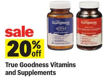 True Goodness Vitamins and Supplements