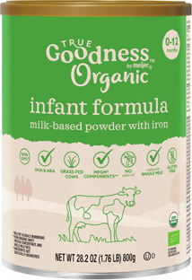 True Goodness Organic Whole Milk Powder Infant Formulas*