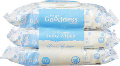 True Goodness 3 Pk. Watersoft or Free & Gentle Wipes*