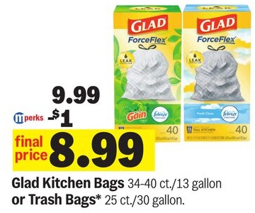 Glad Kitchen Bags or Trash Bags*