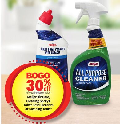 Meijer Air Care, Cleaning Sprays, Toilet Bowl Cleaners or Cleaning Tools