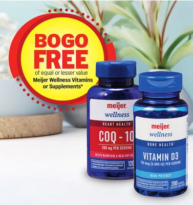 Meijer Wellness Vitamins or Supplements*