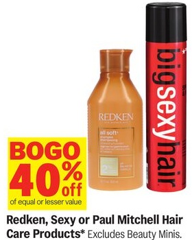 Redken, Sexy or Paul Mitchell Hair Care Products*