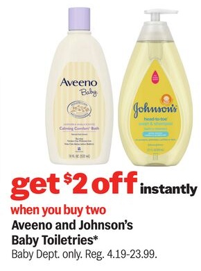 Aveeno and Johnson's Baby Toiletries*