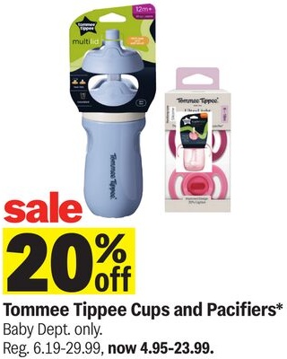 Tommee Tippee Cups and Pacifiers*