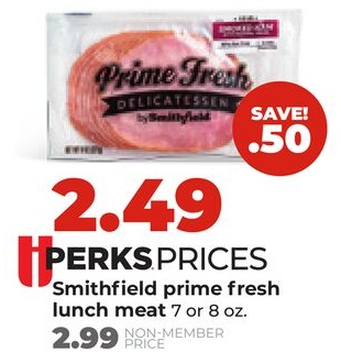 Smithfield prime fresh lunch meat