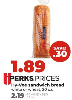 Hy-Vee sandwich bread
