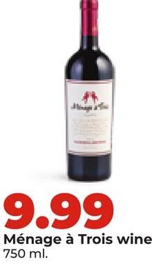 Ménage à Trois wine