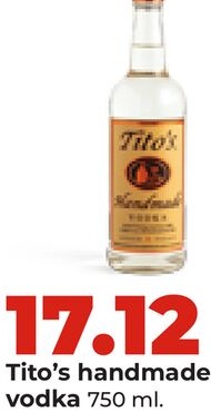 Tito's handmade vodka