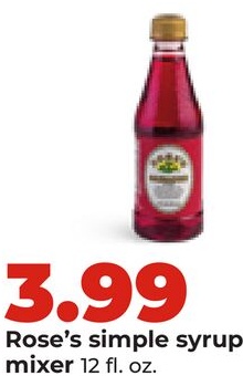 Rose's simple syrup mixer