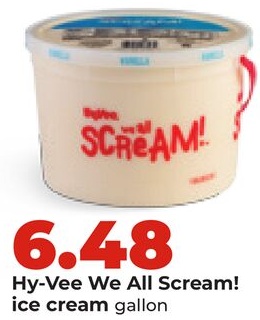 Hy-Vee We All Scream! ice cream