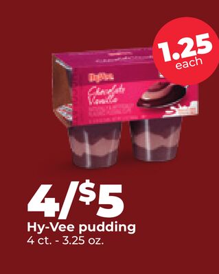 Hy-Vee pudding