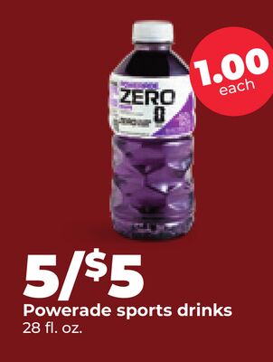 Powerade sports drinks