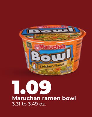 Maruchan ramen bowl