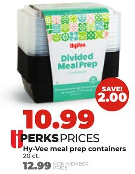 Hy-Vee meal prep containers