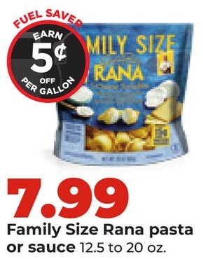 Family Size Rana pasta or sauce