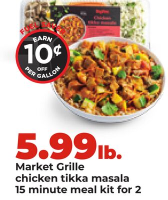 Market Grille chicken tikka masala 15 minute meal kit for 2