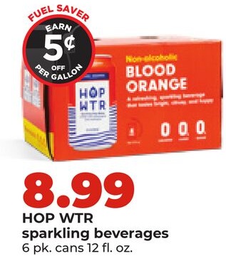 HOP WTR sparkling beverages