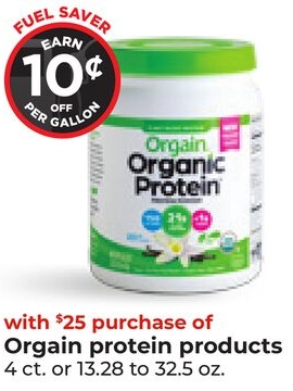 Orgain protein products