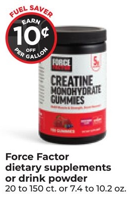 Force Factor dietary supplements or drink powder