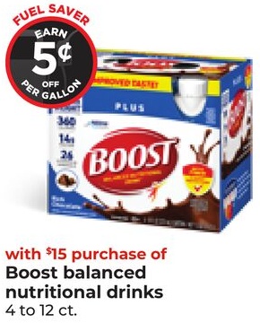 Boost balanced nutritional drinks