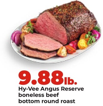 Hy-Vee Angus Reserve boneless beef bottom round roast