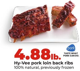 Hy-Vee pork loin back ribs