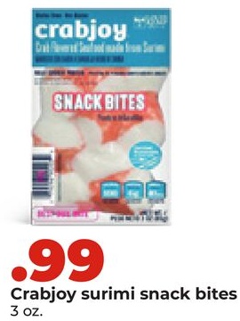 Crabjoy surimi snack bites