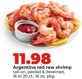 Argentina red raw shrimp