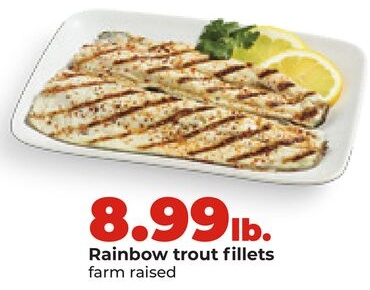 Rainbow trout fillets