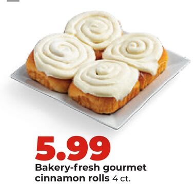Bakery-fresh gourmet cinnamon rolls
