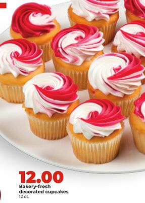 Bakery-fresh decorated cupcakes