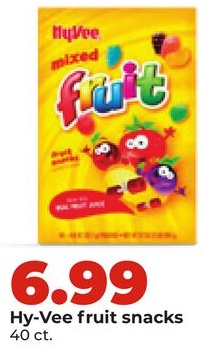 Hy-Vee fruit snacks